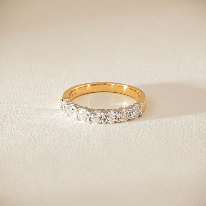 18ct Yellow & White Gold 1.00ct Diamond Panorama Ring - Ring - Walker & Hall