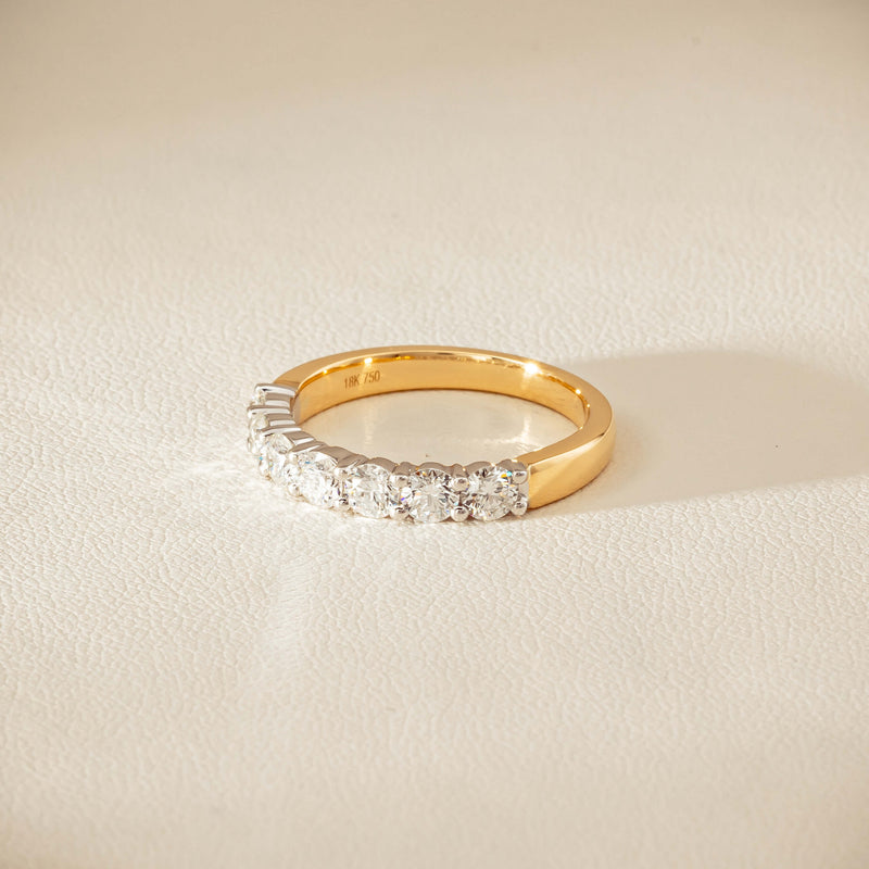 18ct Yellow & White Gold 1.00ct Diamond Panorama Ring - Ring - Walker & Hall
