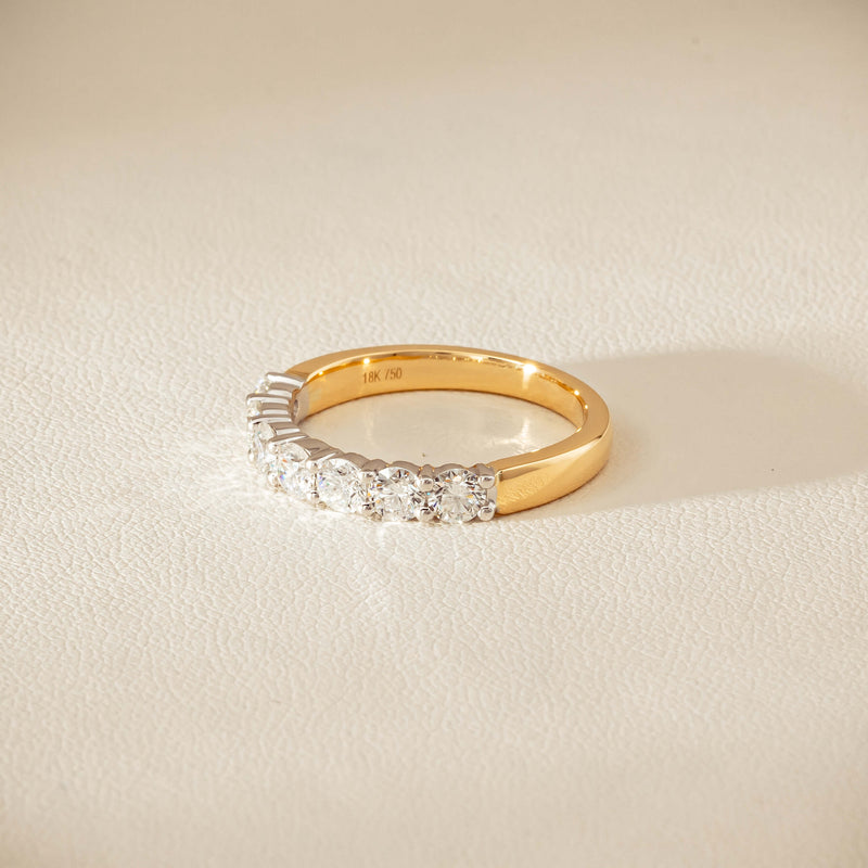 18ct Yellow & White Gold 1.00ct Diamond Panorama Ring - Ring - Walker & Hall