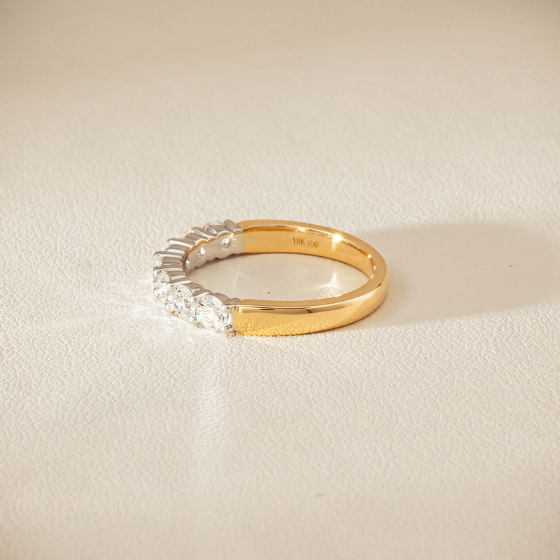 18ct Yellow & White Gold 1.00ct Diamond Panorama Ring - Ring - Walker & Hall