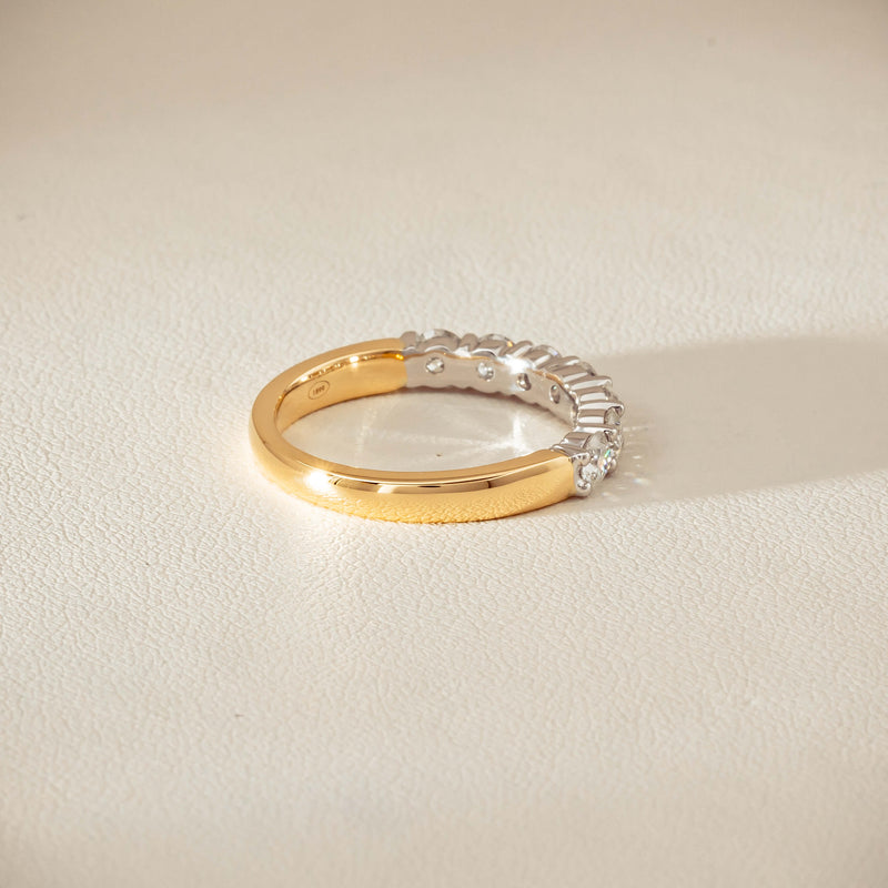 18ct Yellow & White Gold 1.00ct Diamond Panorama Ring - Ring - Walker & Hall