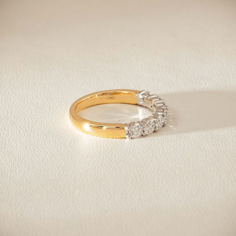 18ct Yellow & White Gold 1.00ct Diamond Panorama Ring - Ring - Walker & Hall