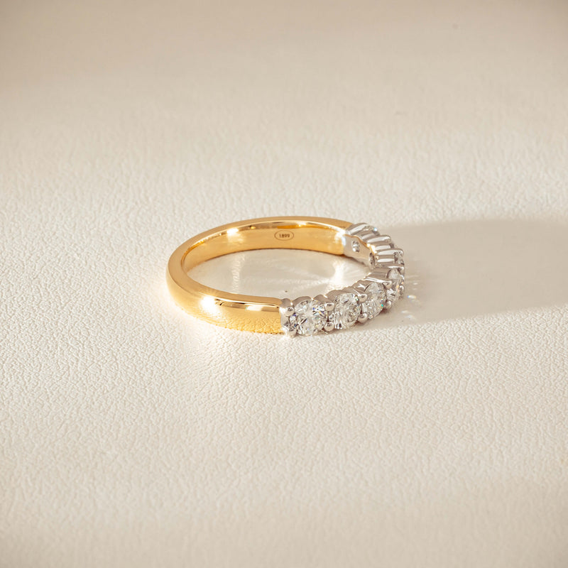 18ct Yellow & White Gold 1.00ct Diamond Panorama Ring - Ring - Walker & Hall