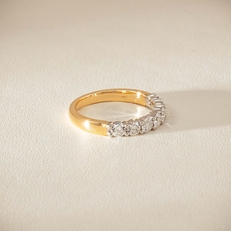 18ct Yellow & White Gold 1.00ct Diamond Panorama Ring - Ring - Walker & Hall