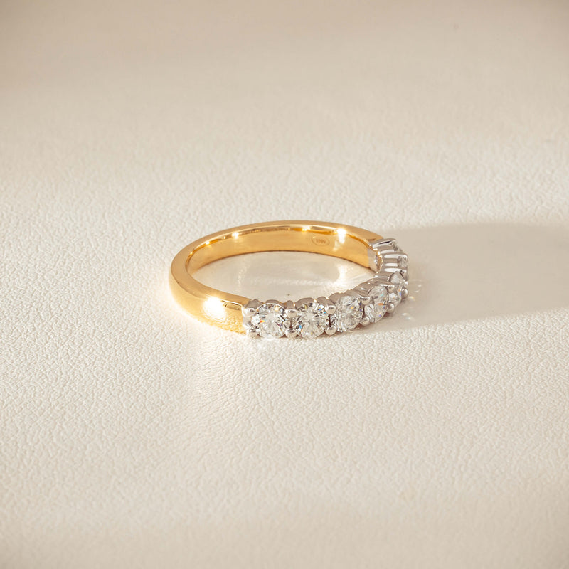 18ct Yellow & White Gold 1.00ct Diamond Panorama Ring - Ring - Walker & Hall