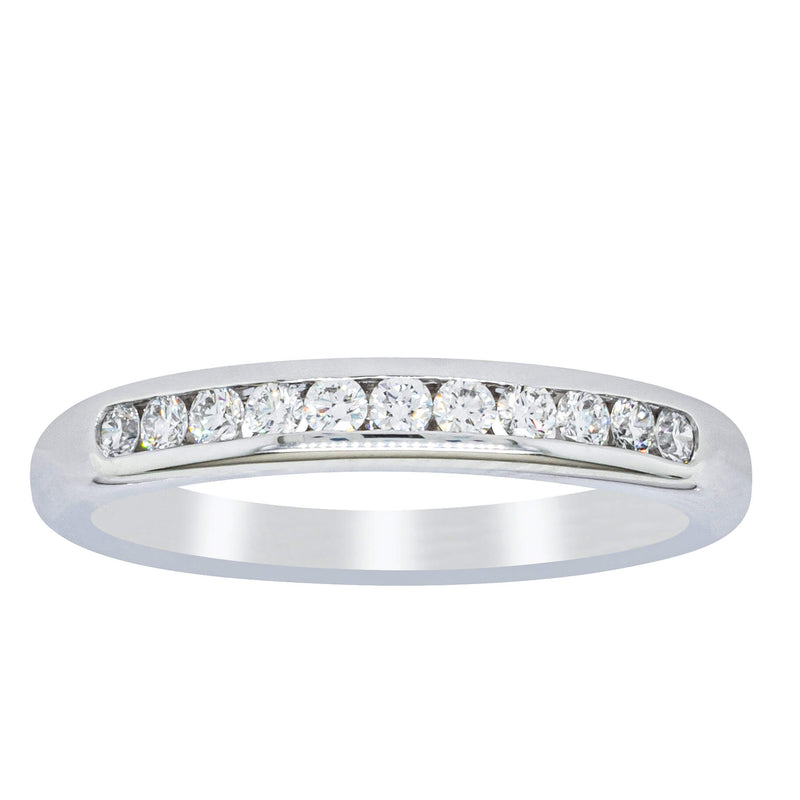 18ct White Gold .25ct Diamond Eternity Ring-Ring-Walker & Hall