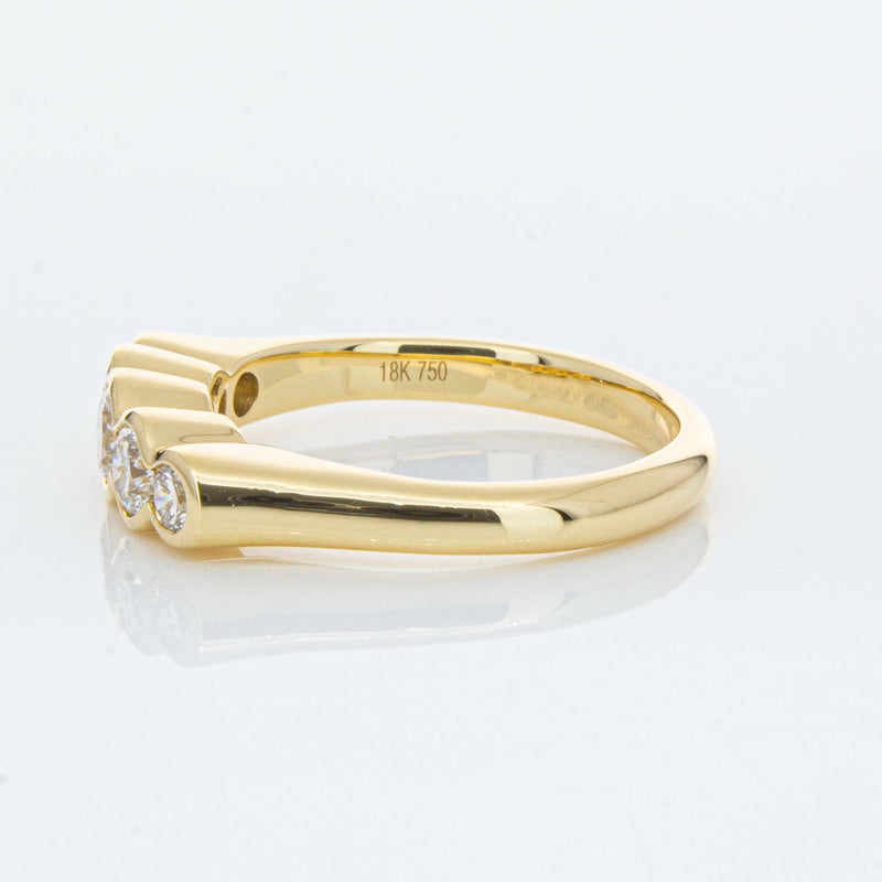 18ct Yellow Gold .78ct Diamond Five-Stone Natalia Ring-Ring-Walker & Hall