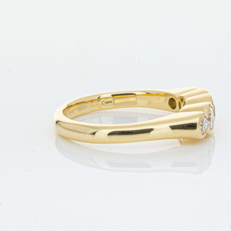 18ct Yellow Gold .78ct Diamond Five-Stone Natalia Ring-Ring-Walker & Hall
