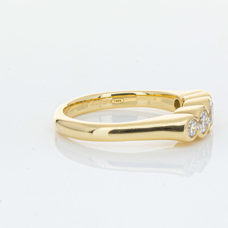 18ct Yellow Gold .78ct Diamond Five-Stone Natalia Ring-Ring-Walker & Hall