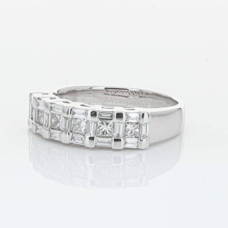 Deja Vu 18ct White Gold 1.12ct Diamond Band-Ring-Walker & Hall