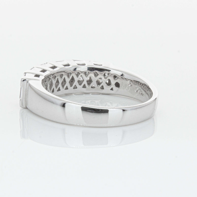 Deja Vu 18ct White Gold 1.12ct Diamond Band-Ring-Walker & Hall