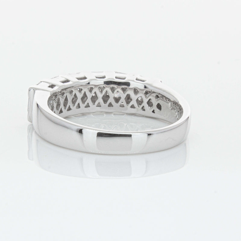 Deja Vu 18ct White Gold 1.12ct Diamond Band-Ring-Walker & Hall