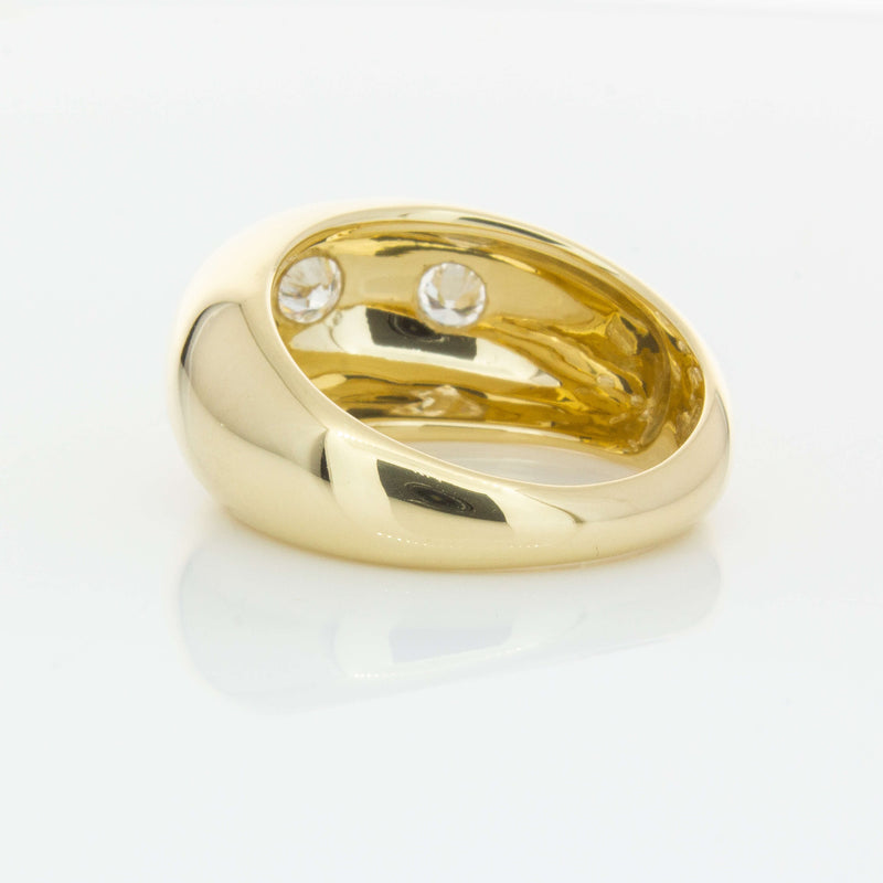 9ct Yellow Gold .50ct Diamond Madonna Ring-Ring-Walker & Hall