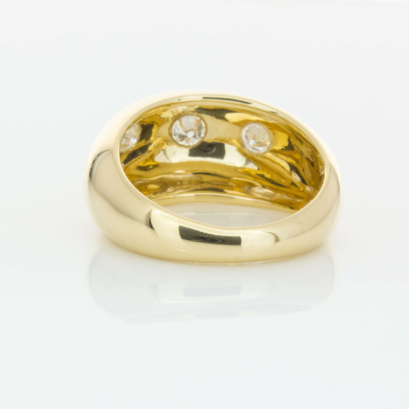 9ct Yellow Gold .50ct Diamond Madonna Ring-Ring-Walker & Hall