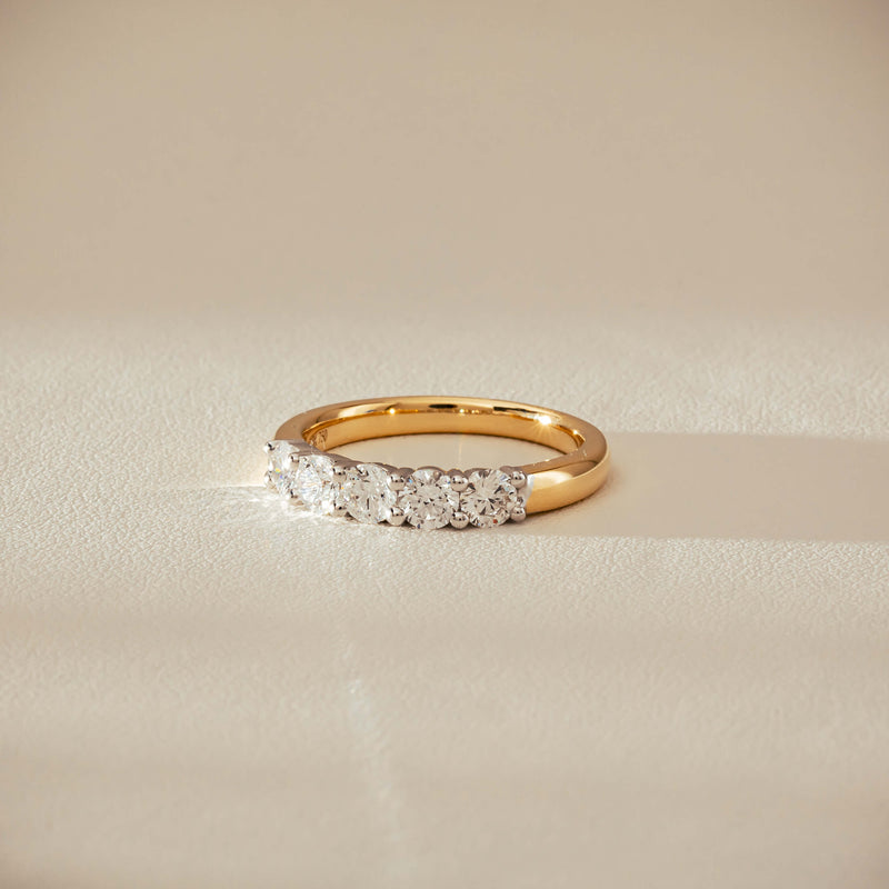 18ct Yellow Gold .97ct Diamond Panorama Ring-Ring-Walker & Hall