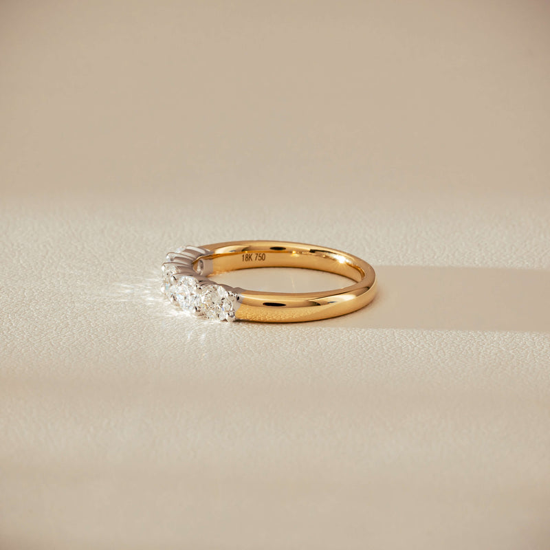 18ct Yellow Gold .97ct Diamond Panorama Ring-Ring-Walker & Hall