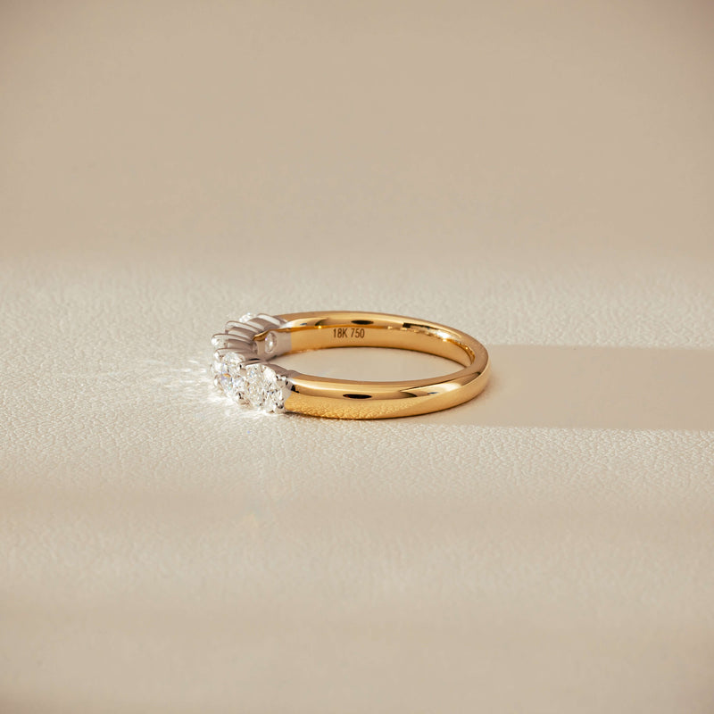 18ct Yellow Gold .97ct Diamond Panorama Ring-Ring-Walker & Hall
