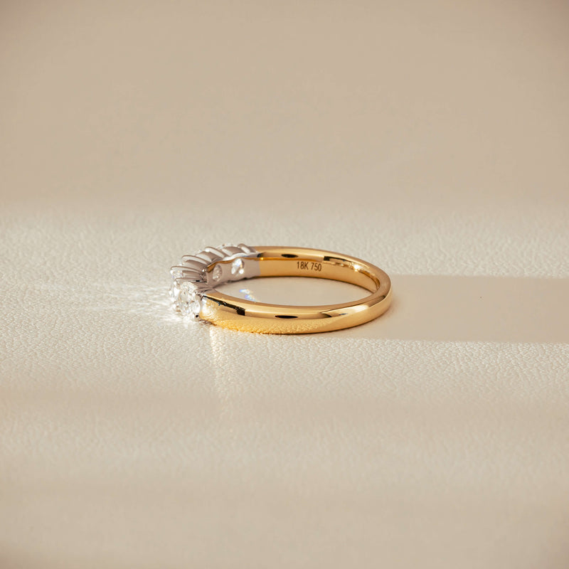 18ct Yellow Gold .97ct Diamond Panorama Ring-Ring-Walker & Hall