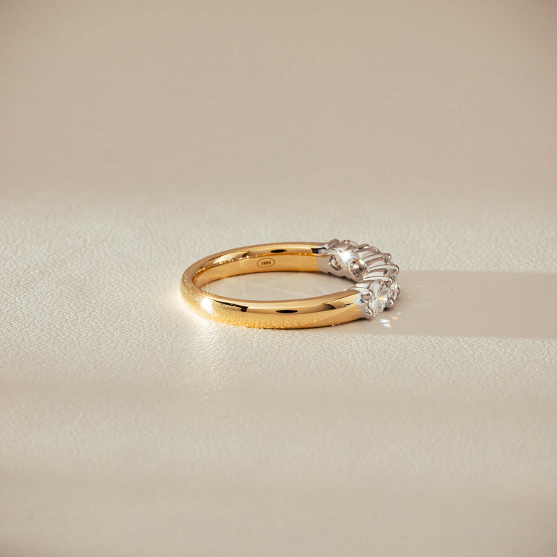 18ct Yellow Gold .97ct Diamond Panorama Ring-Ring-Walker & Hall