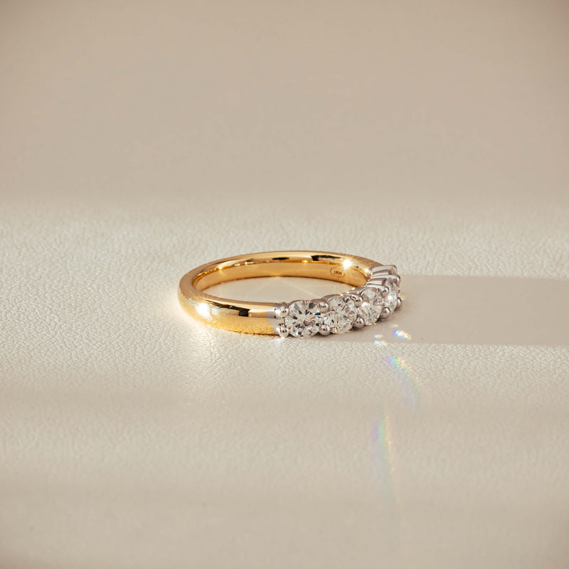 18ct Yellow Gold .97ct Diamond Panorama Ring-Ring-Walker & Hall
