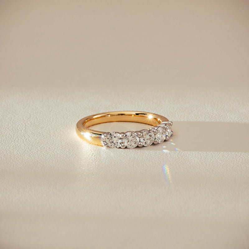 18ct Yellow Gold .97ct Diamond Panorama Ring-Ring-Walker & Hall