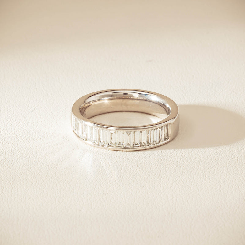 Platinum .92ct Diamond Channel-Set Band - Ring - Walker & Hall