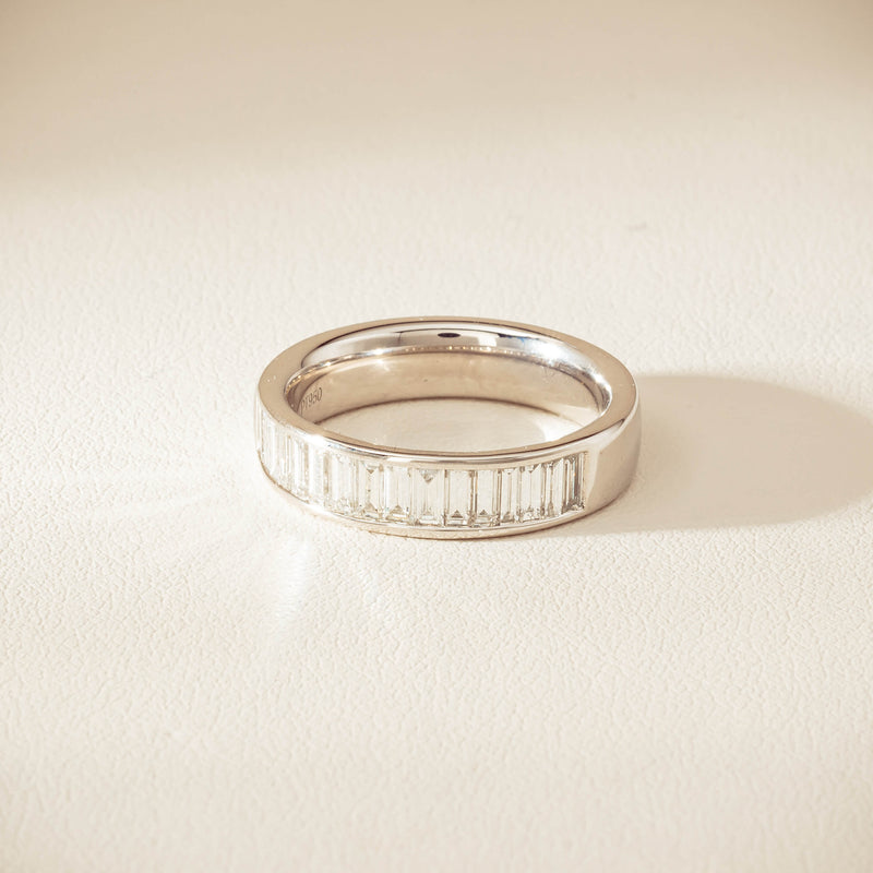 Platinum .92ct Diamond Channel-Set Band - Ring - Walker & Hall