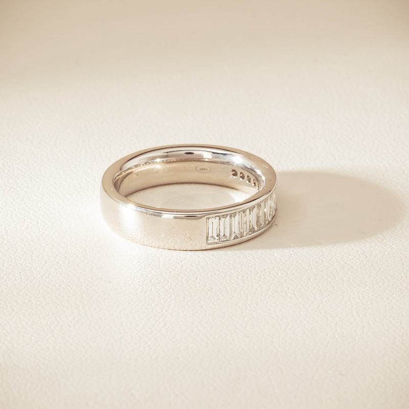 Platinum .92ct Diamond Channel-Set Band - Ring - Walker & Hall