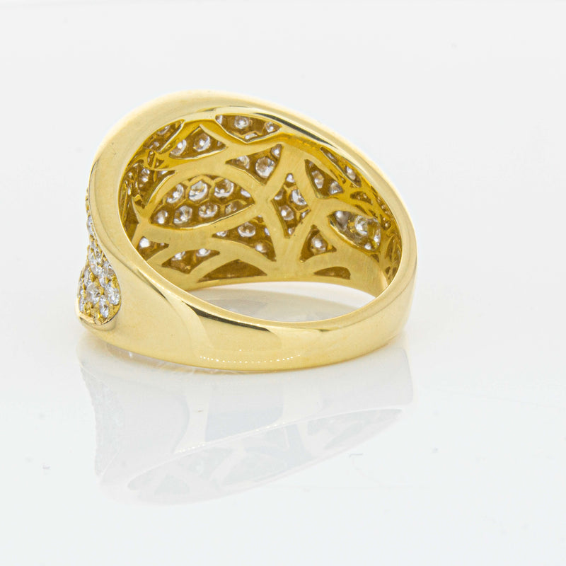 Deja Vu 18ct Yellow Gold 1.44ct Diamond Pave-Set Ring - Ring - Walker & Hall