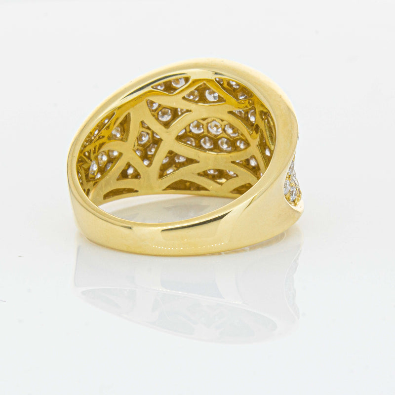 Deja Vu 18ct Yellow Gold 1.44ct Diamond Pave-Set Ring - Ring - Walker & Hall