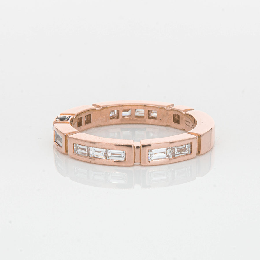 Deja Vu 18ct Rose Gold .75ct Diamond Band - Ring - Walker & Hall