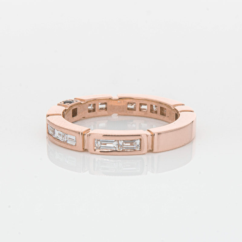 Deja Vu 18ct Rose Gold .75ct Diamond Band - Ring - Walker & Hall