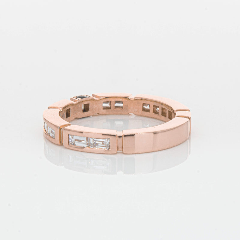 Deja Vu 18ct Rose Gold .75ct Diamond Band - Ring - Walker & Hall