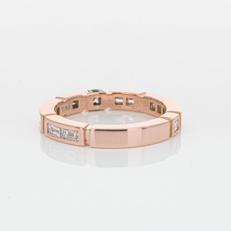 Deja Vu 18ct Rose Gold .75ct Diamond Band - Ring - Walker & Hall
