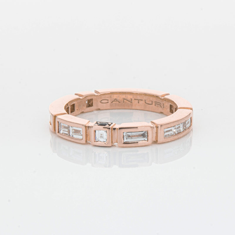 Deja Vu 18ct Rose Gold .75ct Diamond Band - Ring - Walker & Hall