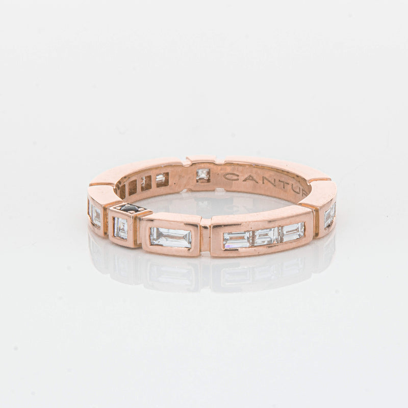 Deja Vu 18ct Rose Gold .75ct Diamond Band - Ring - Walker & Hall