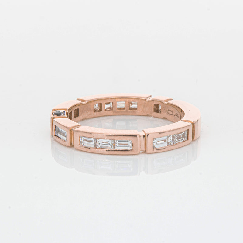 Deja Vu 18ct Rose Gold .75ct Diamond Band - Ring - Walker & Hall