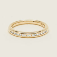 14ct Yellow Gold Diamond Vida Band - Ring - Walker & Hall