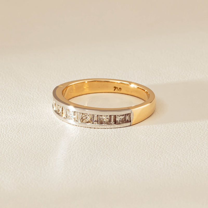 Deja Vu 16ct Yellow & White Gold .75ct Diamond Band