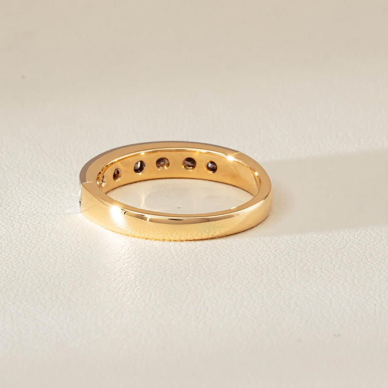 Deja Vu 16ct Yellow & White Gold .75ct Diamond Band