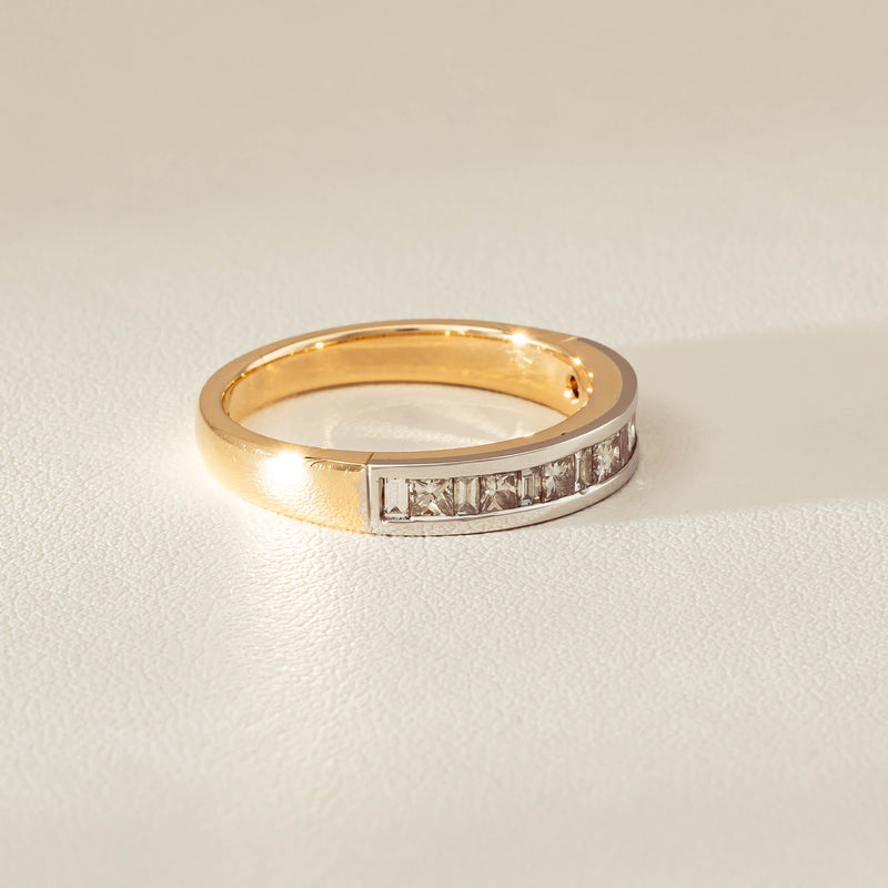 Deja Vu 16ct Yellow & White Gold .75ct Diamond Band