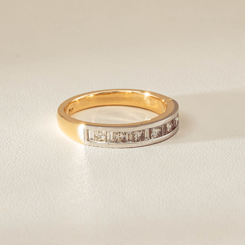 Deja Vu 16ct Yellow & White Gold .75ct Diamond Band