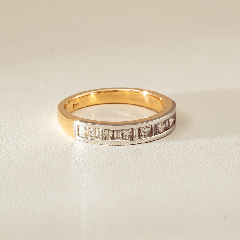 Deja Vu 16ct Yellow & White Gold .75ct Diamond Band
