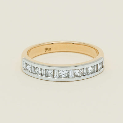 Deja Vu 16ct Yellow & White Gold .75ct Diamond Band