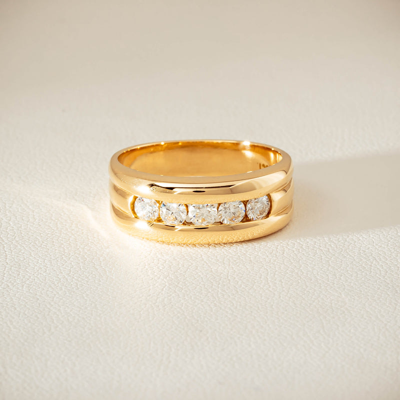 Deja Vu 18ct Yellow Gold .60ct Five-Stone Ring - Ring - Walker & Hall
