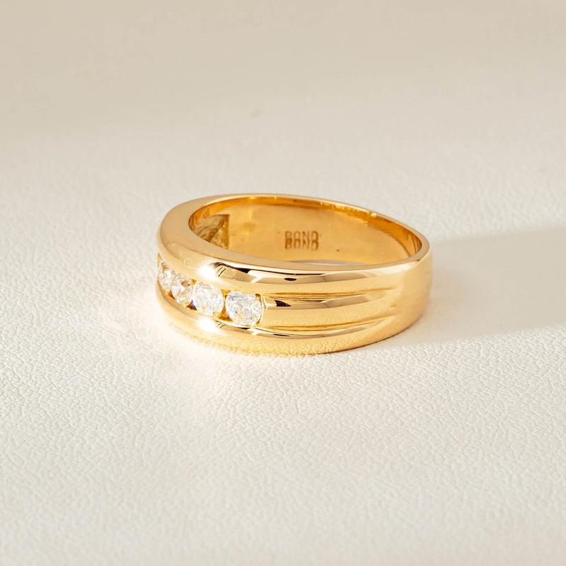 Deja Vu 18ct Yellow Gold .60ct Five-Stone Ring - Ring - Walker & Hall