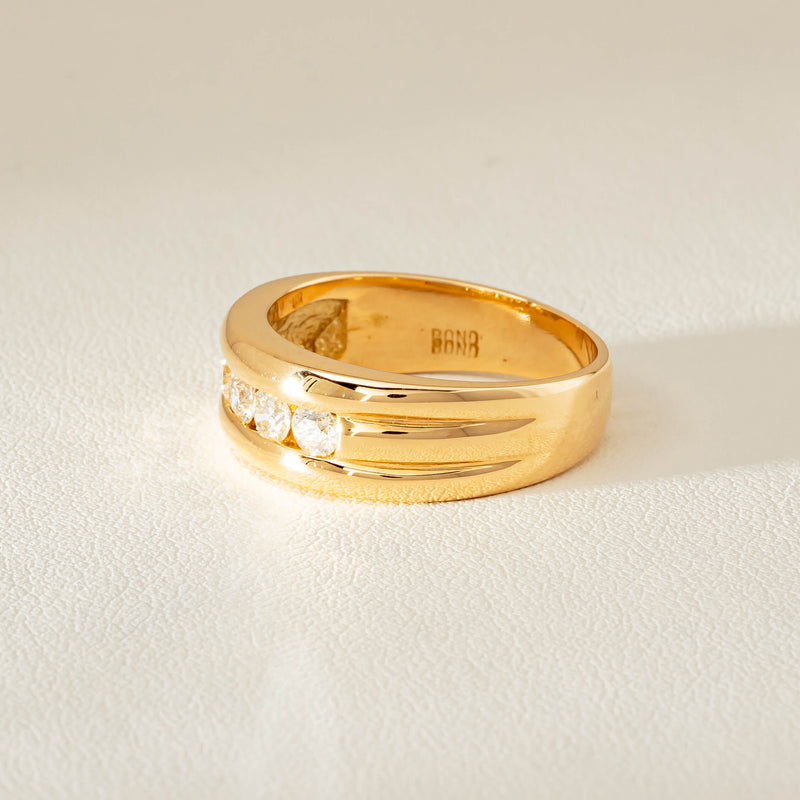 Deja Vu 18ct Yellow Gold .60ct Five-Stone Ring - Ring - Walker & Hall