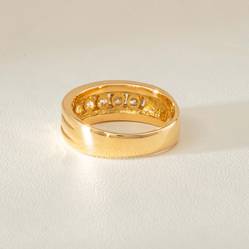 Deja Vu 18ct Yellow Gold .60ct Five-Stone Ring - Ring - Walker & Hall