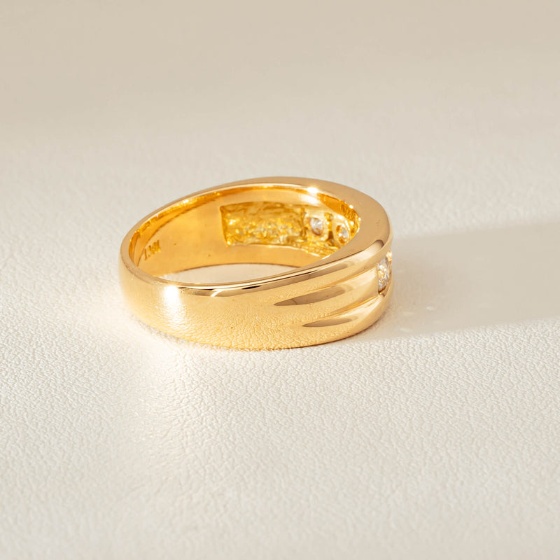 Deja Vu 18ct Yellow Gold .60ct Five-Stone Ring - Ring - Walker & Hall