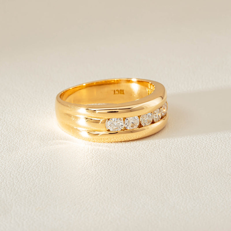 Deja Vu 18ct Yellow Gold .60ct Five-Stone Ring - Ring - Walker & Hall